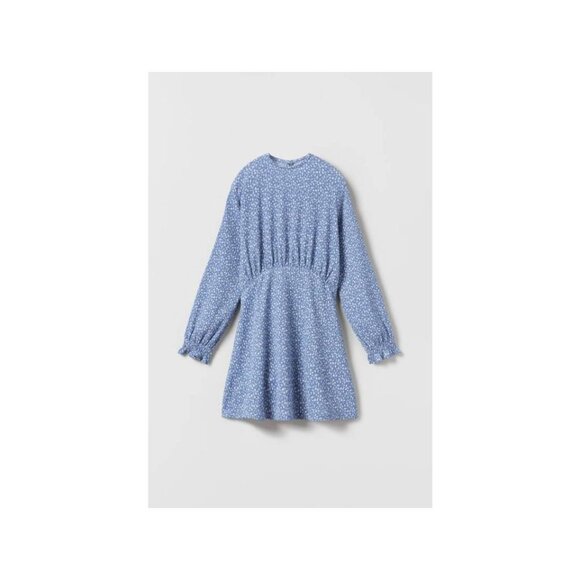 Zara Other - Zara Kids' Long Sleeved Floral Dress - Blue